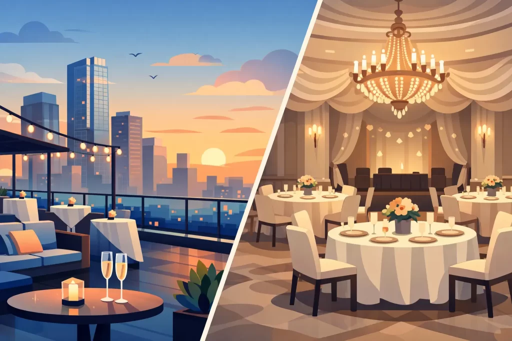 Skyline Venue Versus Ballroom for Private Events